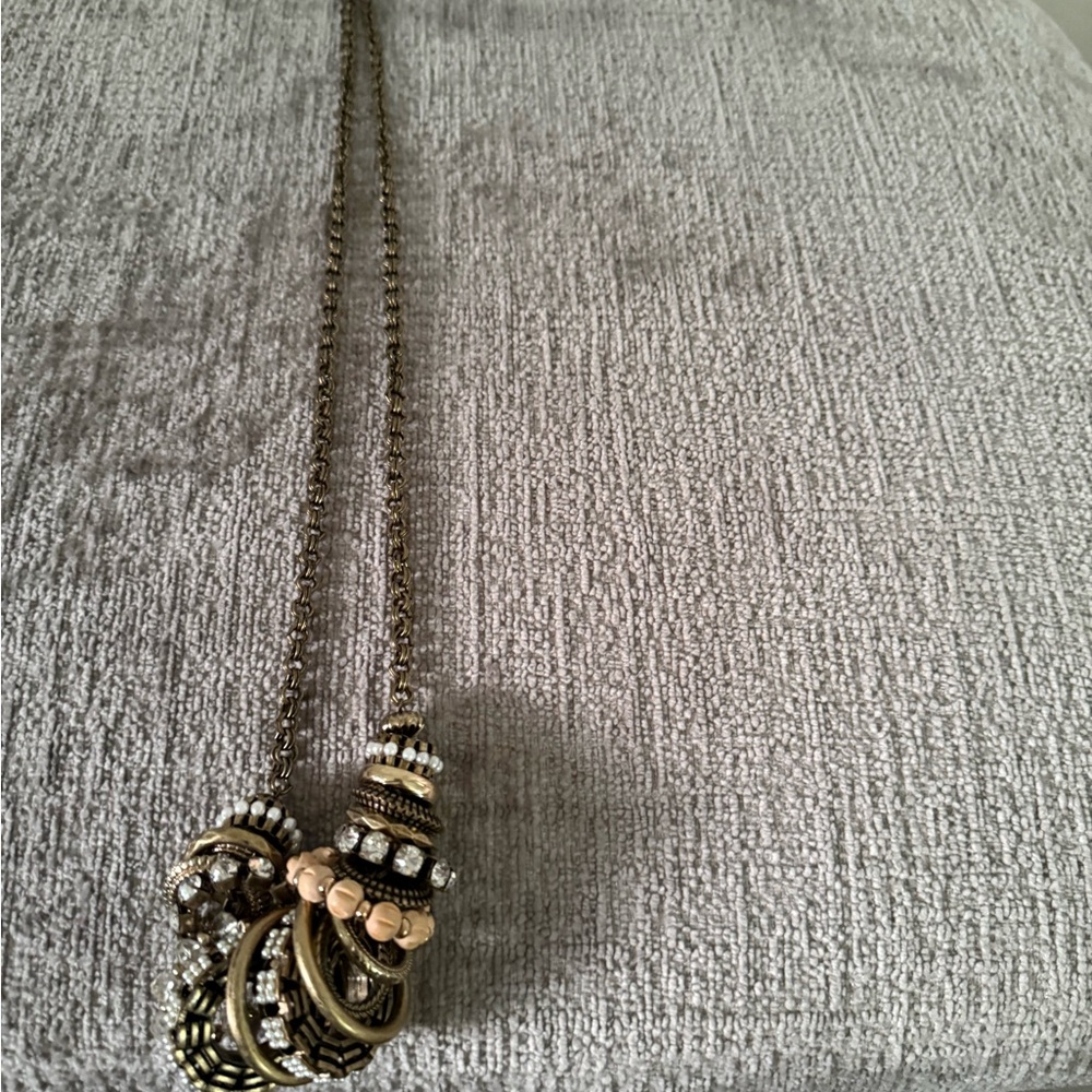 31 bits Elegant Gold and Silver Pendant Necklace